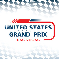 America grand prix checkered background