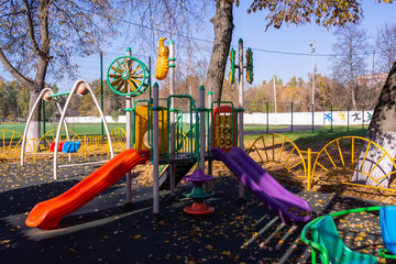 Modern interesting high-quality playground.