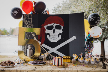 kids pirate birthday theme party decorations 