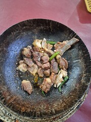 meat with vegetables