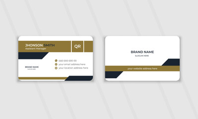 Modern and creative Double-sided business card template. Vector illustration