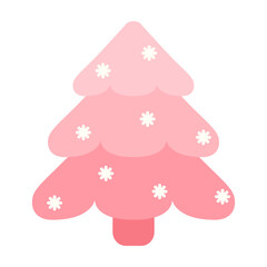 A Merry Pink Christmas tree