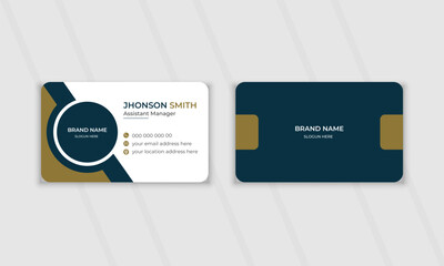 Modern and creative Double-sided business card template. Vector illustration