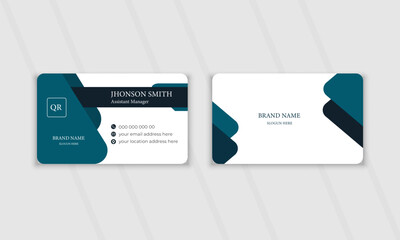 Modern and creative Double-sided business card template. Vector illustration