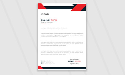 Creative latter head design, Business latter head template
