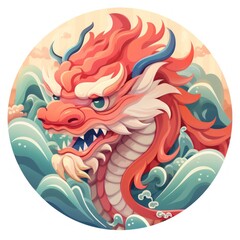 Obraz premium Dragon Dance icon 