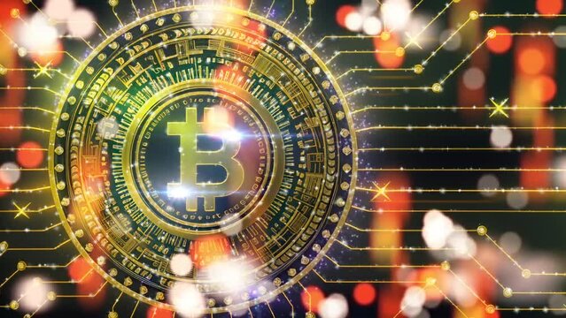 Bitcoin symbol. Virtual cryptocurrency concept, Bitcoin price drop and rise, Bit Coin ,Bitcoin halving
