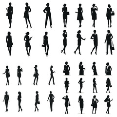 silhouettes of people