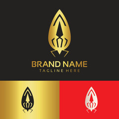 Gold luxury smart logo design vector. is a professional business logo design. this logo perfect for any business or organization. 100% Editable vectors. Icon symbol vector EPS 10. 