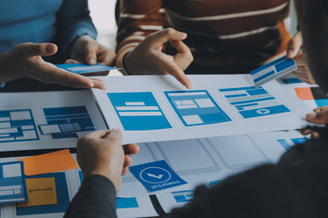 ux Graphic designer creative sketch planning application process development prototype wireframe...