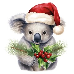 Christmas Koala Bear Clipart