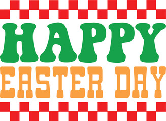 Easter day retro svg design and digital download