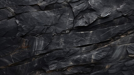 detail and texture of a black stone