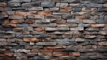 Stacked of a stone wall