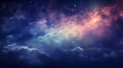 Milky Way Galaxy-Themed Space Background.