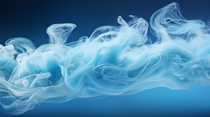blue smoke on white background HD 8K wallpaper Stock Photographic Image