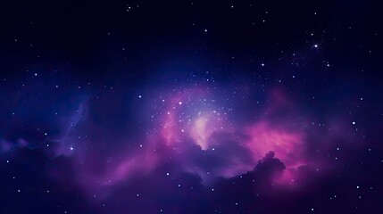 Galactic Space Wallpaper in Dark and Light Violet Hues.