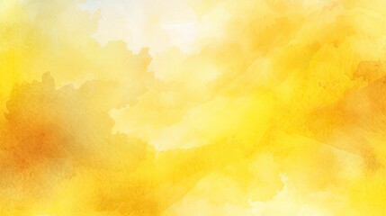 Obraz na płótnie Canvas Vibrant Yellow Watercolor Background for Creative Design Concepts.