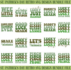 St. Patrick's Day retro svg design bundle and digital download