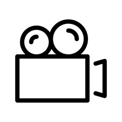 Video Camera Icon Vector Symbol Design Illustration