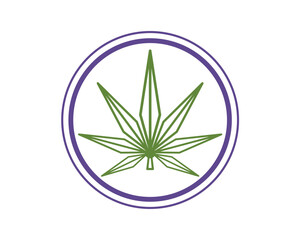 cannabis leaf logo