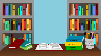 descargar vectores de biblioteca © haicarrojas