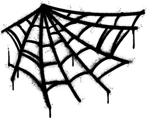 Spray Painted Graffiti spiderweb icon Sprayed isolated with a white background. © Doa Bunda