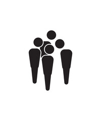 crowd icon, vector best flat icon.