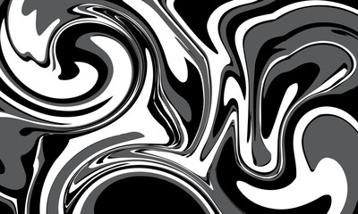 Abstract background with colorful waves fluid. liquid swirl black background.