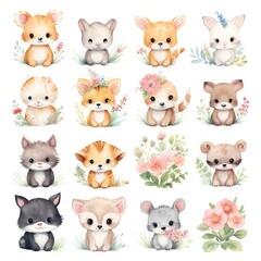 Obraz premium set of animals