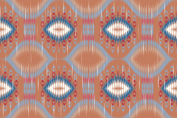 Ethnic abstract ikat art. Aztec ornament print. geometric ethnic pattern seamless color oriental. Design for background ,curtain, carpet, wallpaper, clothing, wrapping, Batik, vector illustration.