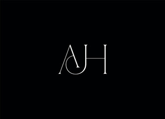 AH  initial logo design and creative logo