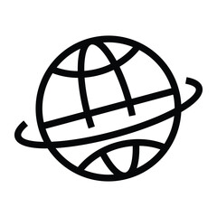 Planet earth equator vector icon	
 - obrazy, fototapety, plakaty