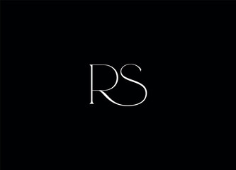 RS  initial logo design and creative logo