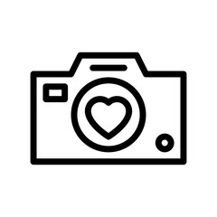 photo camera line icon
