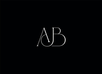 AB  initial logo design and creative logo