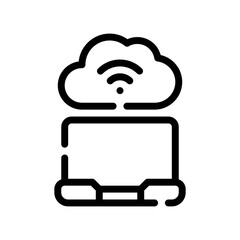 virtual assistant line icon