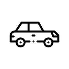 convertible car line icon