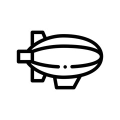 zeppelin line icon © HacaStudio