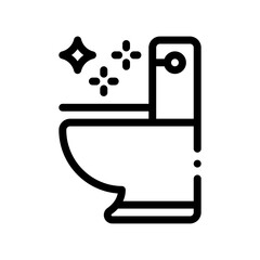 toilet line icon
