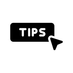 tips glyph icon