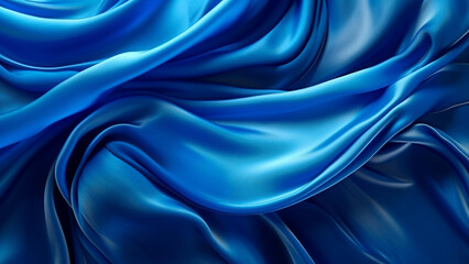 Sapphire Serenity Fluid Color Waves Abstract Pattern