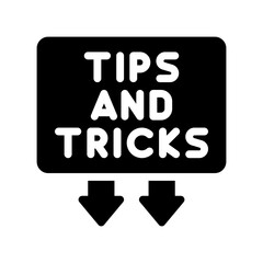 tips and tricks glyph icon