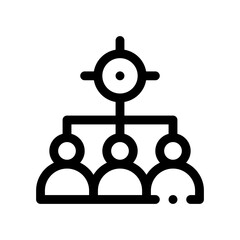 focus group line icon