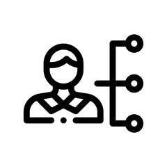 organisation line icon