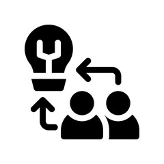 team glyph icon