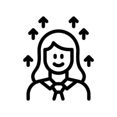 motivation line icon