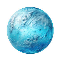 Representation of Uranus Planet Isolated on Transparent or White Background, PNG