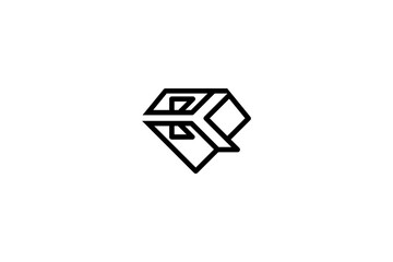Letter K Diamond Logo Design