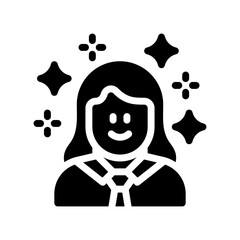 confidence glyph icon